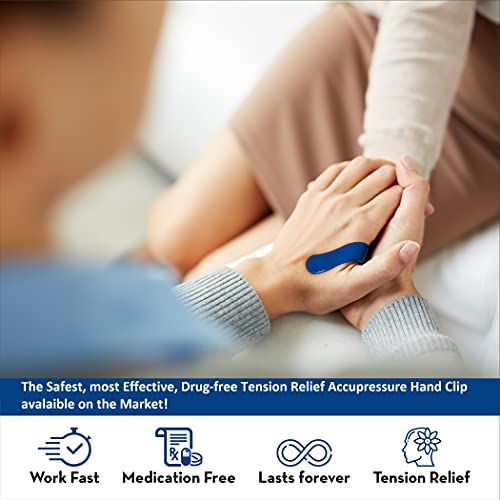 Petrichor – Usa Made Acupressure Hand Pressure Point Clip, All Natural Headache Migraine Aid, Drug Free Tension Anxiety Relief, Stress Reduction, Pain Alleviation, 2 Pack Both Hands, 1 Size Fits All #TOP5