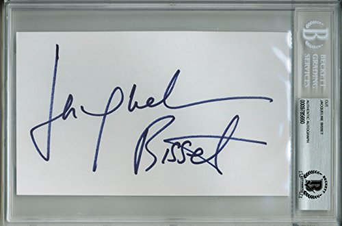 Jacqueline Bisset Authentic Signed 4.25X7 Cut Signature Autographed Bas Slabbed #TOP9