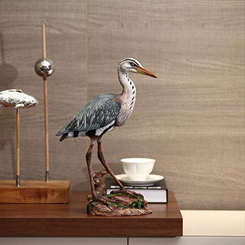 Feineshi Resin Simulation Animals Crane Sculptures Bird Yard Art For Outdoor Decor, Blue Heron Garden Statues, Gift For Birthday/Anniversary/Valentine's Day/Christmas/Hallowmas #TOP4