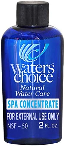 Waters Choice 2 oz. Enzyme Concentrate-6 Month Supply, All-Natural Spa Water Care, Hot Tub Cleaner, Premium Water Care Treatment, No Harsh Spa Hot Tub Chemicals, Gentle on Eyes, Hair and Skin