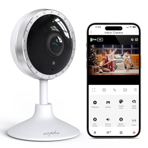 ARPHA 4K Indoor Security Camera with PIR Human Detection