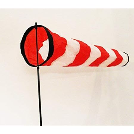 Schmidtler Windsack rotweiß 30cm Durchmesser, 1,80m lang Amazon.de