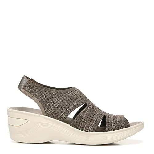 Bzees Mens Double Up Wedge Heeled Sandal, Morel, 10 Us #TOP2