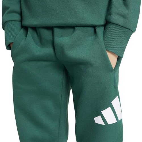 adidas Unisex Kinder Essentials Jogger Track_Suit, collegiate green/white, 3-4 Years – Ansicht 5