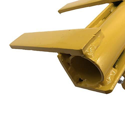 Palettenbrecher | Deckwinkler, Palettendemontierungswerkzeug | Deckbrett-Werkzeug, Industriebrecher zum Entfernen oder Abreißen von Hölzern von Palettenprojekten & Deck-Demontage, Sicherheitsgelb