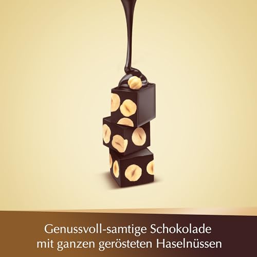 Lindt NUXOR Beutel Feinherb XXL | 700g Beutel | Cremige Gianduja Schokolade (Vollmilch und Feinherb) mit ganzen, gerösteten Haselnüssen | Pralinen Geschenk | Schokoladengeschenk