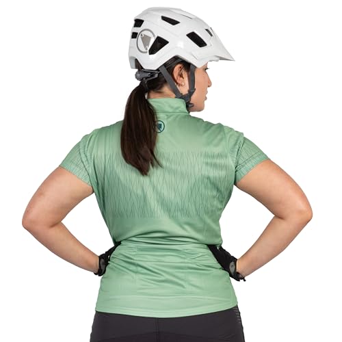 Endura Women's Hummvee Ray Short Sleeve Jersey |Rapid Wicking | Back Pockets, Jade, XS - Image 4