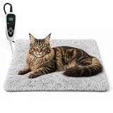 GOLOPET Cat Heating Pad with Normally Open Function,Heated Cat Bed