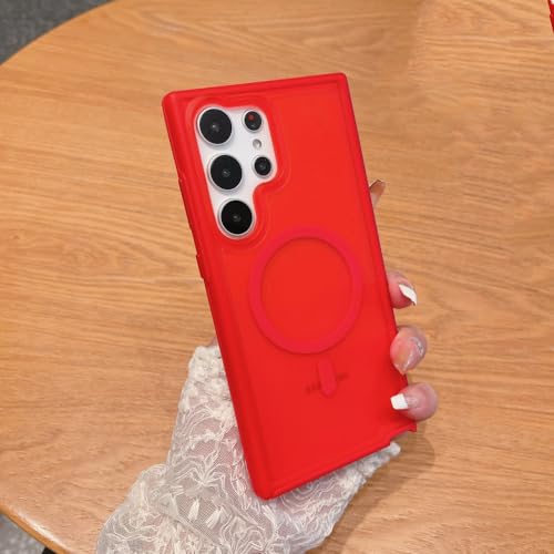Coque de chargement magnétique pour Samsung S23 avec finition givrée anti-choc