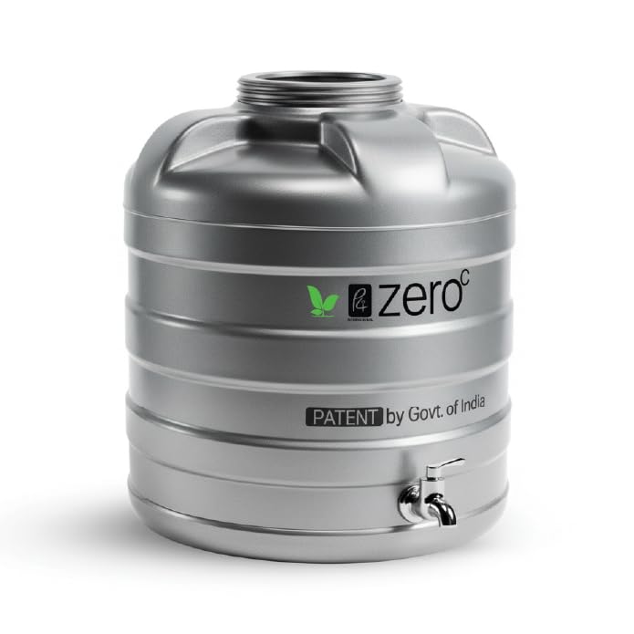 Image of Zero C Alkaline Water Dispenser with Tap | BPA-Free Mineral Water Storage | Natural pH Balance Water Tank | RO Water Storage | Drinking Water Dispenser for Home & Office | 17 L
