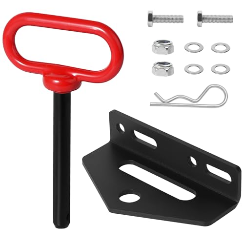 Universal Heavy Duty Zero Turn Trailer Hitch and 1/2'' Hitch Pin,Heavy Duty Lawn Mower Trailer Hitch,Garden Tractor Hitch and Hardware Kit for Most of Zero Turn Riding