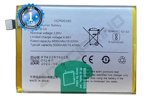 Image of Original B-V0 Battery for IQOO Z6 44W Battery with 1 Year Warranty**** (B241)