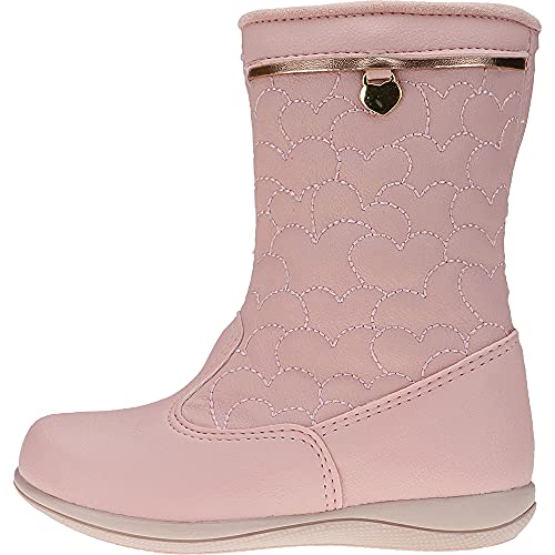 Bota Infantil Feminina Rosa com bolsinha de brinde Cor:Rosa;Tamanho:24:Gênero:Menina
