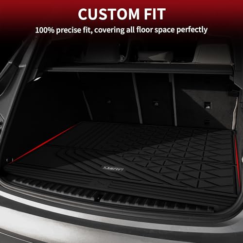 Image of LASFIT Cargo Mat for BMW iX 2022-2026 xDrive45 xDrive50 xDrive60 M60 M70 | All Weather TPE Custom Fit Cargo Trunk Mat Liner Accessories, Black