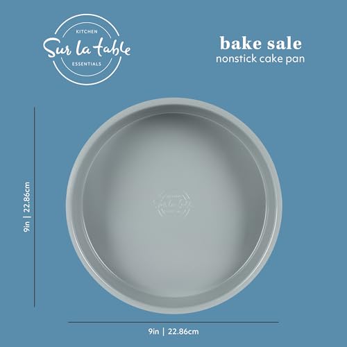 Sur La Table Kitchen Essentials Bake Sale 9 Inch PFOA, PFAS, PTFE Free Nonstick Round Cake Pan - Linen White by Sur La Table - Image 7