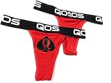 Alternative Intentions Queen of Spades QOS Sexy Ladies Sports Brazilian Thong (Hotwife Red, Small)