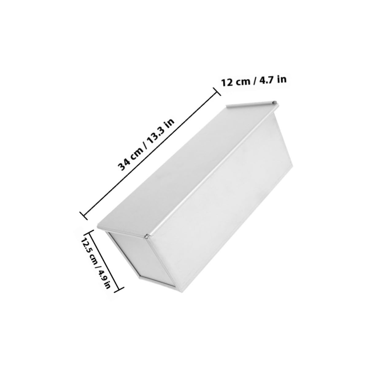 Toyvian Loaf Tin mit Abdeckung Brotbackform mit Glattem Rand für Toast Sandwich Backen Antihaftbeschichtetes Kastenform Backtopf für Zuhause und Geschenke