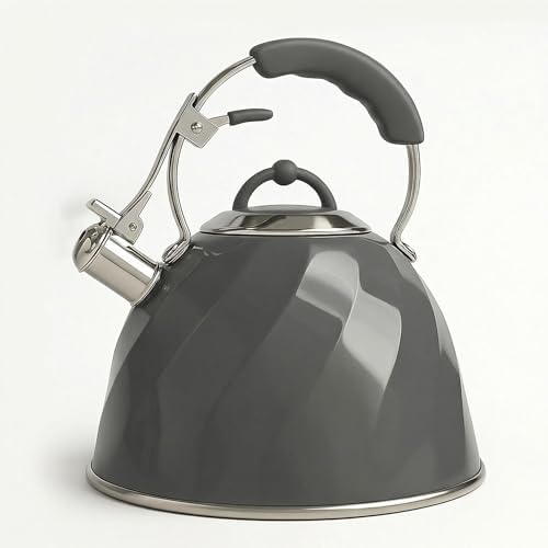 Whistling Stovetop Tea Kettle Food Grade Stainless Steel, Modern ...