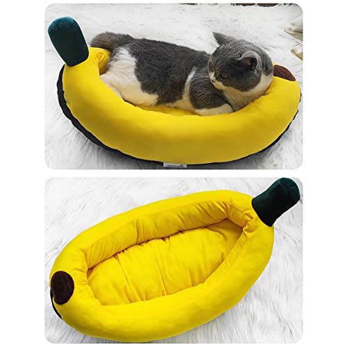 Cama de Banana para Gatos, Colchão de gato macio e aconchegante cama de cachorro fofa, Adoráveis ​​a