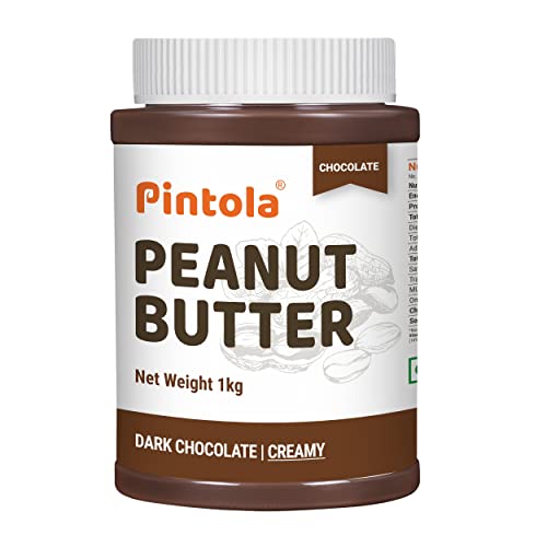 Image of Pintola All Natural Peanut Butter (Crunchy) (1 kg) (Unsweetened, Non-GMO, Gluten Free, Vegan) + Pintola Choco Spread Peanut Butter (Creamy) (1kg)
