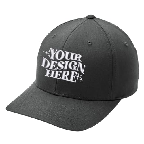 INK STITCH C813 Custom Embroidery Add Logo/Texts Cotton Twill Caps (US, Alpha, Large, X-Large,...