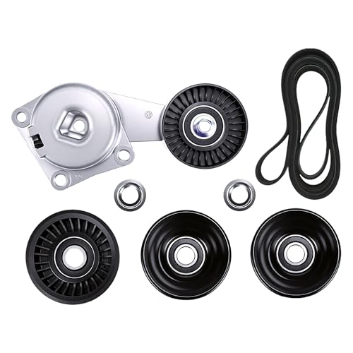 LEVANLIGHT Serpentine Belt Drive Kit Tensioner & Idler Pulley Compatible for Ford Expedition F150 F250 F350 Lincoln Navigator Mercury Mountaineer Replace# 90K-38274A 6PK2605 ACK061025 by LEVANLIGHT - Used condition - US$24.56