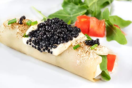 Eurocaviar - Shikran - Mullet Roe Caviar Pearls Black, 3.52 Oz [100 G] [Premium Caviar Alternative] #TOP7