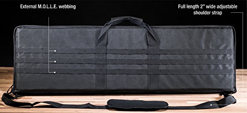 Smith & Wesson M&P Pro Tac Padded Rifle Case With Ballistic Fabric Construction And External Pockets For Shooting, Range, Storage And Transport #TOP2