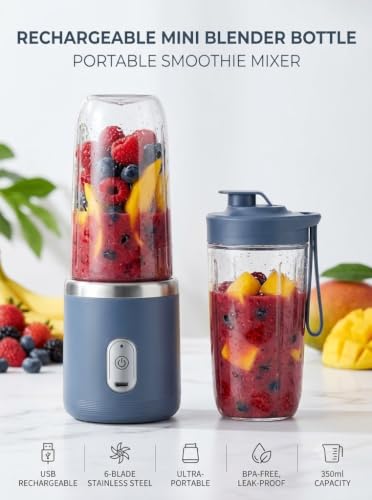 K K KAATH KOH LIFESTYLE Rechargeable Mini Blender Bottle, 1 Pieces - Image 5