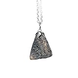 TENET - Ciondolo in vera pietra naturale con catenina (MAGNETITE GREZZA)