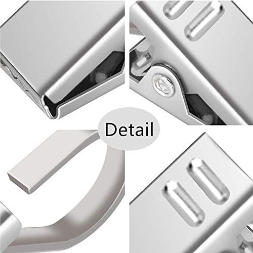 60 Pcs Stainless Steel Curtain Clips Metal Hanging Hooks Small Shower Curtain Hooks Hanger for Curtain Photos Bedroom Home Decoration Outdoor Party Wire Holder Art Craft Display