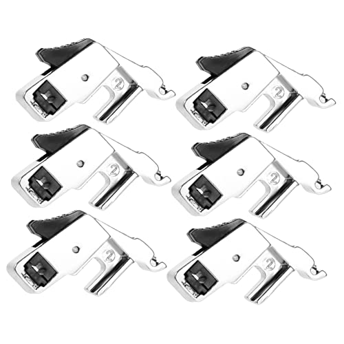 SHINEOFI 1 Juego Prensatelas para Maquina De Coser Enhebradores Puerta Sostuvo Portable Sewing Machine Adaptadores De Prensatelas Adaptador De Mango De Prensatelas Acero Inoxidable 6 Piezas