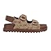 Guess Women's FADEY Sandal, Medium Brown Logo 211, 8