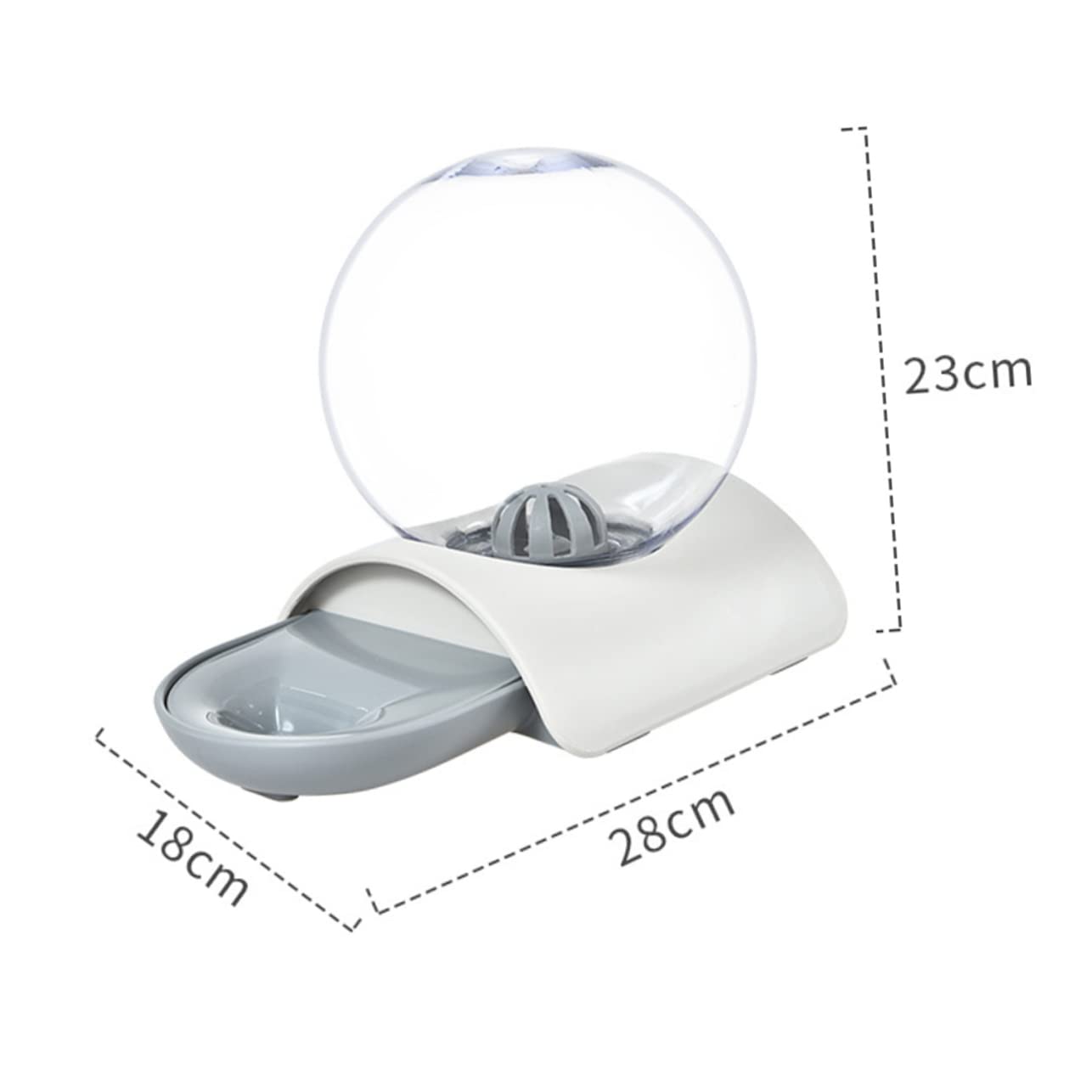 iplusmile Automatischer Wasserspender Für Haustiere Aus Abs Und Kunststoff Großer Fassungsvermögen Siphonprinzip Für Einfache Wasserabgabe Geeignet Für Hunde Und Katzen Leicht Zu