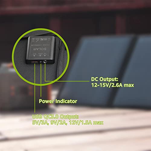 Zerokor Portable Solar Panel 40W And Portable Power Station 300W, Solar Generator Bundle With Ac Outlet For Home Use Camping Rv Travel Emergency #TOP6