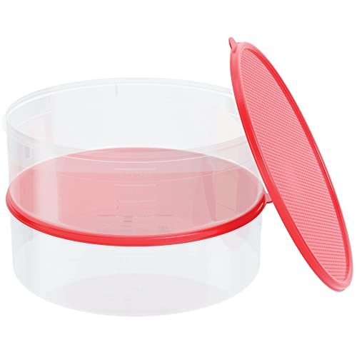 2 Pack Pie Carrier Cake Storage Container With Lid | 10.5" Large Round Plastic Cupcake Cheesecake Muffin Flan Cookie Tortilla Holder Storage Containers Airtight | Pie Keeper Transport Container #TOP2