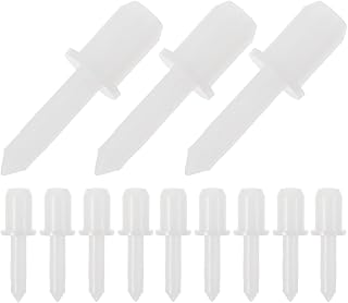 60Pcs Louver Pins for Plantation Shutter Repair Replacement 1.1 Inch Clear Plastic Shutter Pins for Window Maintenance and Restoration