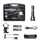 Odepro KL52IR-Pro 850nm IR Illuminator Flashlight Focus Adjustable Infrared LED Scope Mounted Hunting Light Torch with Stepless Dimmer Cable Switch, for Night Vision, Coyote Hog Predator Hunting