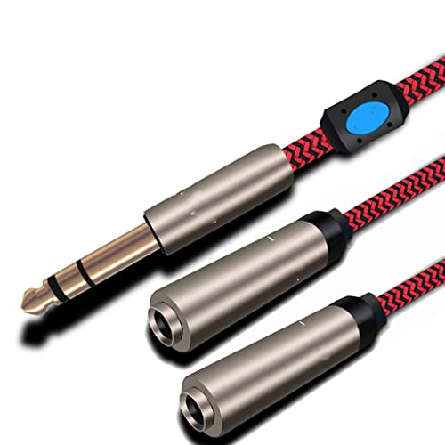 Cable de Audio Stereo 6.35mm Macho a Hembra miniatura 4
