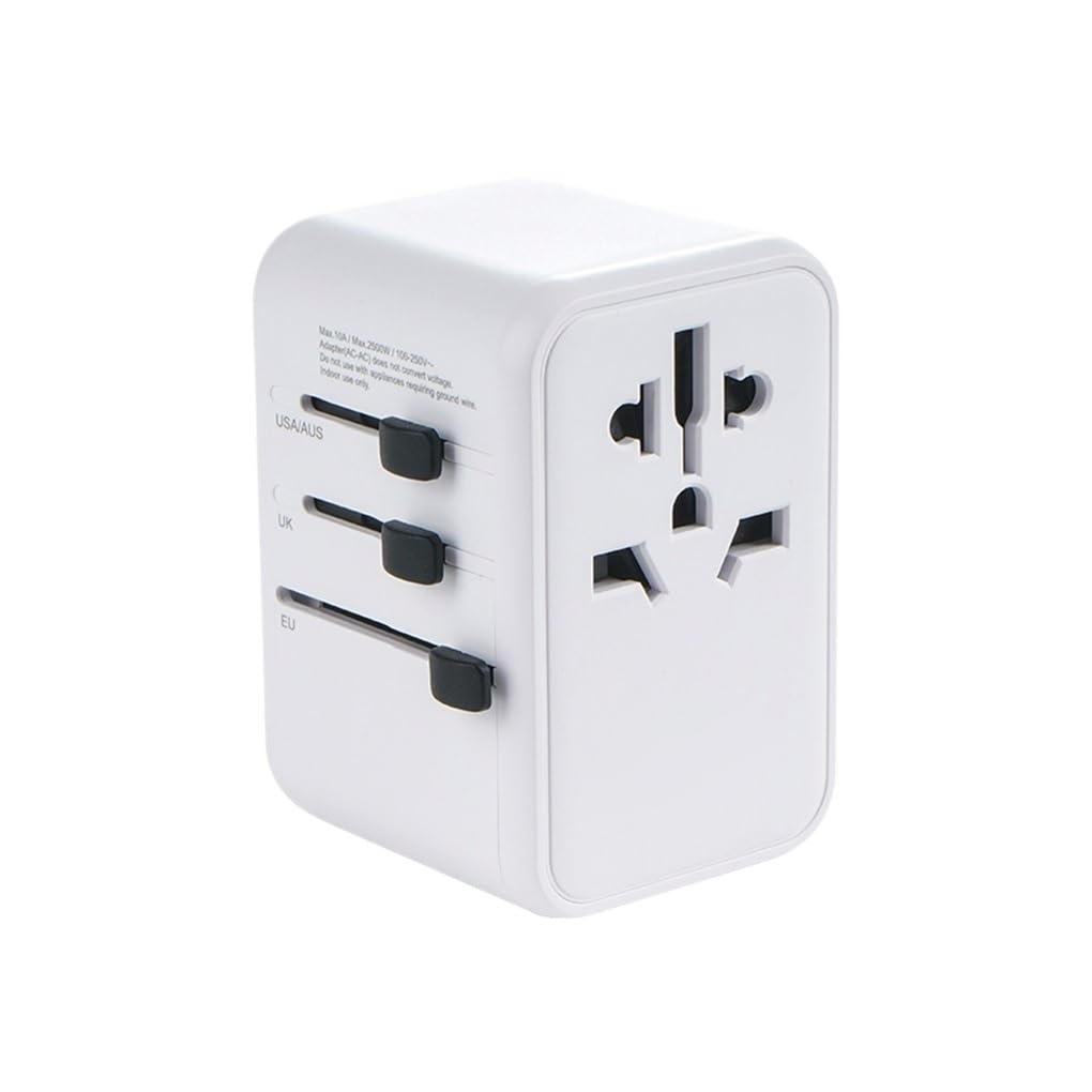 Adattatore da viaggio Smart Adattatore for presa internazionale Caricabatterie USB di tipo C da parete Alimentazione CA