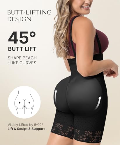 SHAPELLX Fajas Colombianas Shapewear for Women Tummy Control Plus Size Butt Lifting Bodysuit Post Partum Body Shaper2