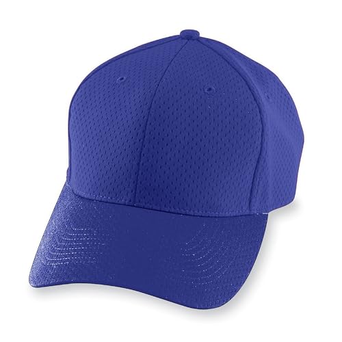 Augusta Sportswear Athletic Mesh Cap-Youth OS Purple