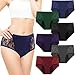 TUXIYA 6Pack Incontinence Underwear for Women, Leak Proof Underwear for Women Washable & Reusable for Leakage Protective Panties(Size:XL)