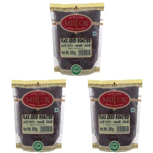 Image of Miltop Flax- Alsi Seed Roasted, 500g (Pack of 3)