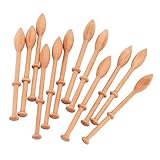 AMPIA APPLICAZIONE: Il fusello in pizzo di legno è per lavorare a mano strumenti fai-da-te, come maglioni, cappelli, sciarpe, guanti, calzini, scarpe, artigianato da parete, attività per genitori e figli, insegnamento fai-da-te, coltivazione dell'abilità artigianale dei bambini piccoli, ecc.
