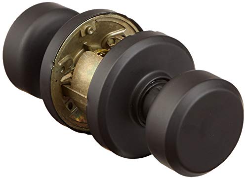 Schlage Lock Company Bowery Knob with Greyson Trim Hall and Closet Lock, Matte