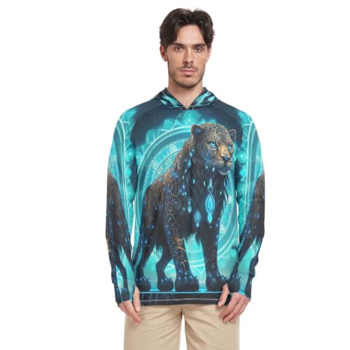 GuéPard Foncé FéRoce Mystique Rash Guard de Qualité Supérieure Homme