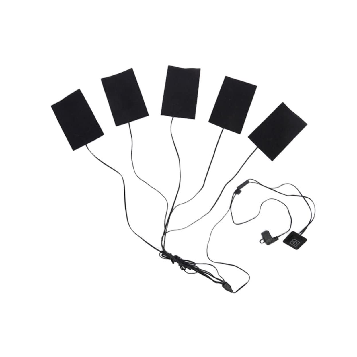 SHERCHPRY 3 Pezzi 5 1 Cuscinetti Riscaldanti Elettrici Cuscinetto Termico Gilet Riscaldato Cuscinetto Con Testa Cuscinetti Riscaldanti USB Cuscinetto Riscaldante Nero