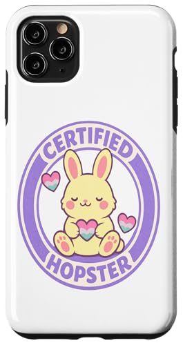 Certified Hopster Cute Bunny Pride Pastel Heart Graphic Tee �X�}�z�P�[�X iPhone 11 Pro Max �p