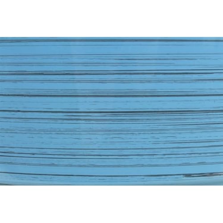 Garden Elements Indoor/Outdoor Glazed Brushed Happy Plastic Planter, Large, Bright Blue, 15
